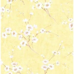 Seabrook Designs AI41603 Koi Floral Trail Wallpaper
